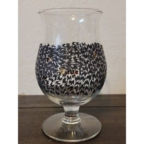 Duvel Other - Duvel Beer Tulip Glass Eley Kishimoto Black And Gold Flurry Art Series Barware